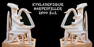 Kykladefigur med Harpe, ca. 2500 f.v.t.
